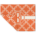 Linked Circles Double-Sided Linen Placemat - Single w/ Monogram