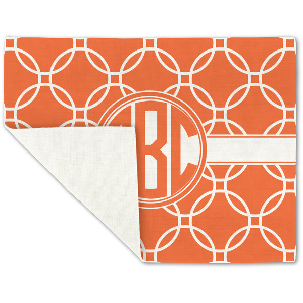 Linked Circles Linen Placemat - Folded Corner (single side)