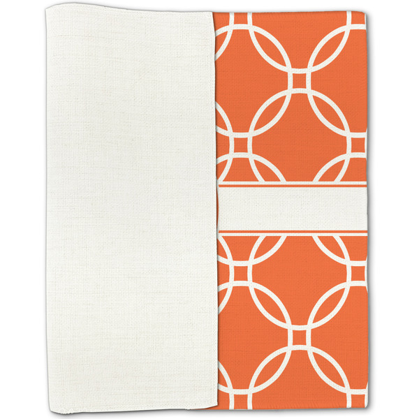 Linked Circles Linen Placemat - Folded Half
