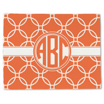 Linked Circles Single-Sided Linen Placemat - Single w/ Monogram