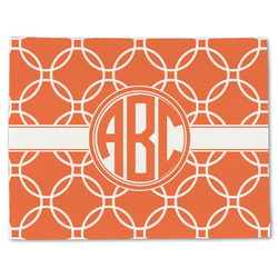Linked Circles Single-Sided Linen Placemat - Single w/ Monogram