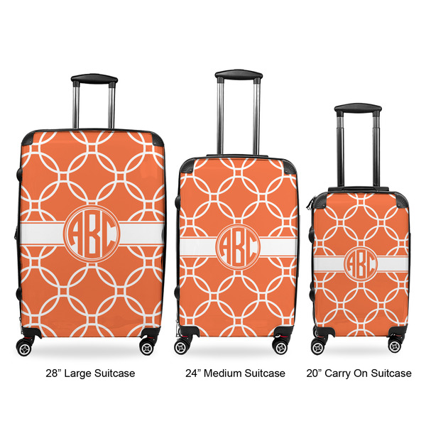 Linked Circles Luggage Bags all sizes - With Handle