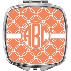 Linked Circles Compact Makeup Mirror (Personalized)