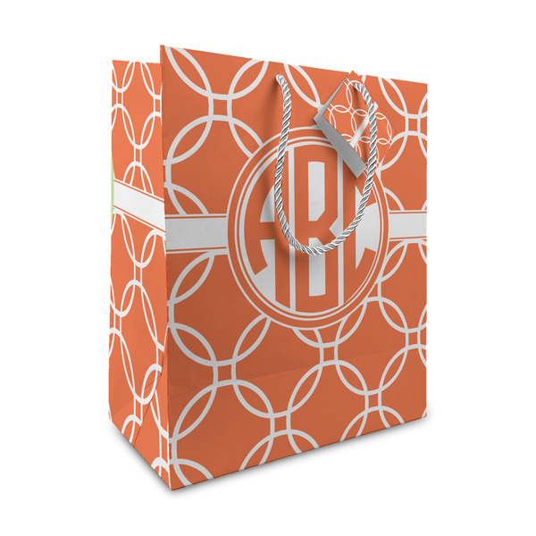 Custom Linked Circles Medium Gift Bag (Personalized)