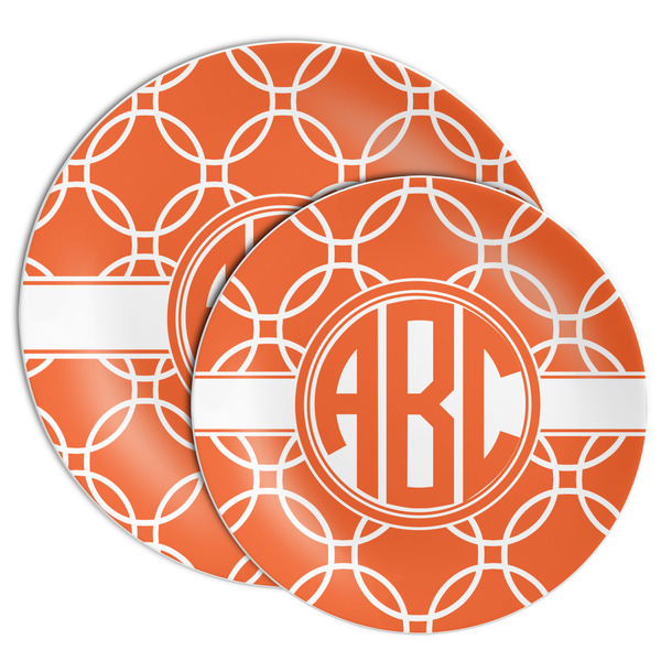 Linked Circles Melamine Plates - PARENT/MAIN