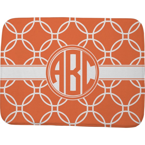 Linked Circles Memory Foam Bath Mat 48 X 36