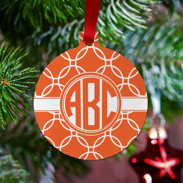 Linked Circles Metal Ball Ornament - Lifestyle