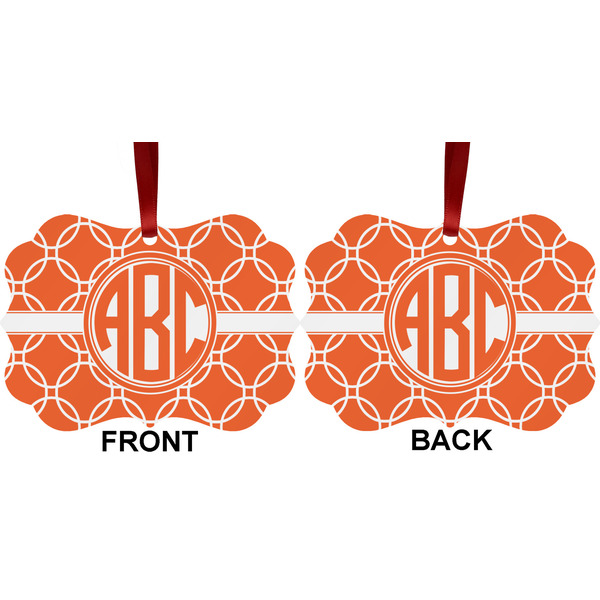 Linked Circles Metal Benilux Ornament - Front and Back (APPROVAL)