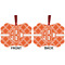 Linked Circles Metal Benilux Ornament - Front and Back (APPROVAL)