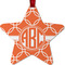Linked Circles Metal Star Ornament - Front