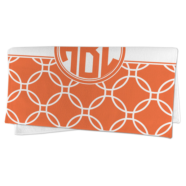 Linked Circles Microfiber Dish Rag - FOLDED (half)