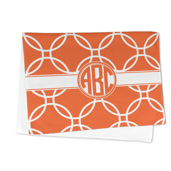 Linked Circles Microfiber Dish Towel - FOLDED HALF