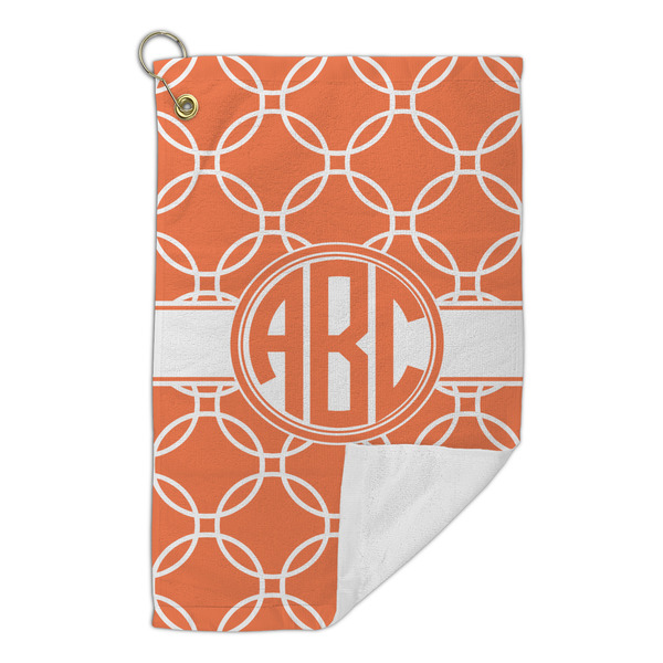 Linked Circles Microfiber Golf Towels Small - FRONT FOLDED