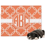 Linked Circles Dog Blanket - Large (Personalized)