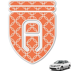 Linked Circles Monogram Car Decal (Personalized)
