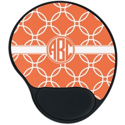 Linked Circles Mouse Pad with Wrist Support