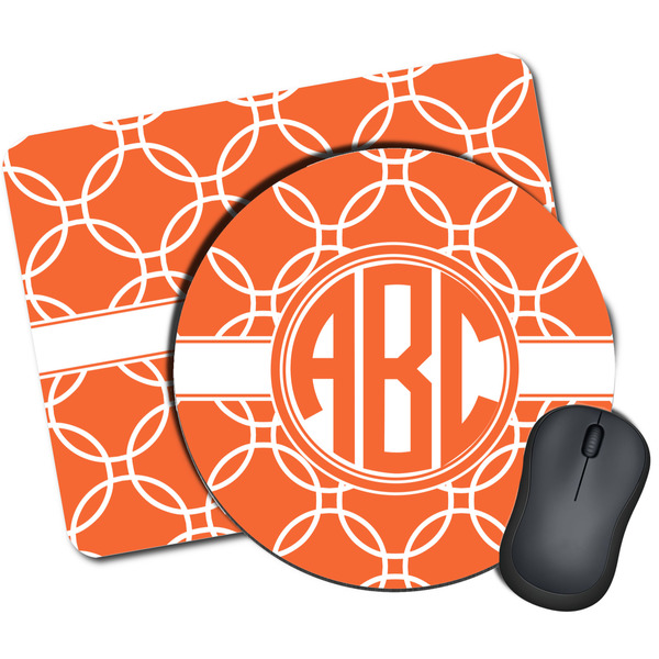 Custom Linked Circles Mouse Pad (Personalized)