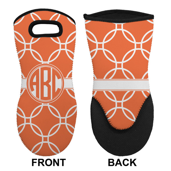 Linked Circles Neoprene Oven Mitt (Front & Back)