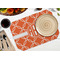 Linked Circles Octagon Placemat - Single front (LIFESTYLE) Flatlay