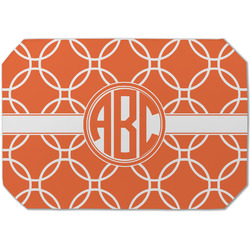 Linked Circles Dining Table Mat - Octagon (Single-Sided) w/ Monogram