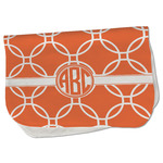 Linked Circles Burp Cloth - Fleece w/ Monogram