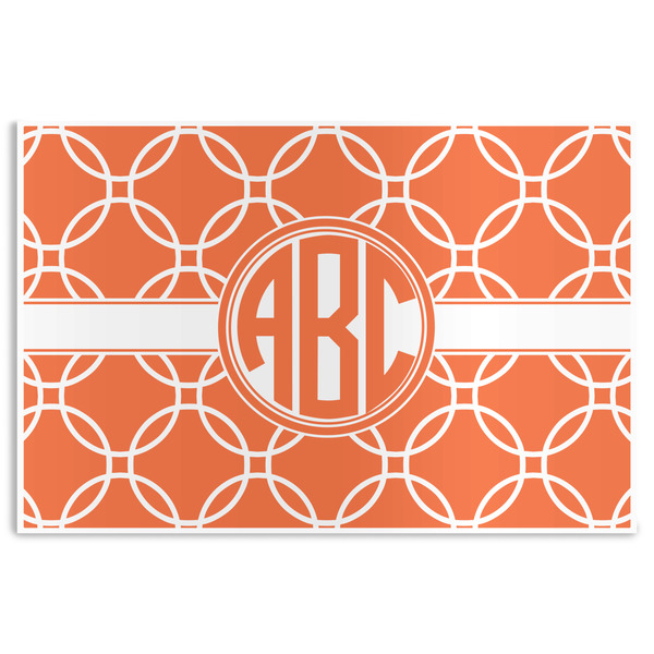 Custom Linked Circles Disposable Paper Placemats (Personalized)