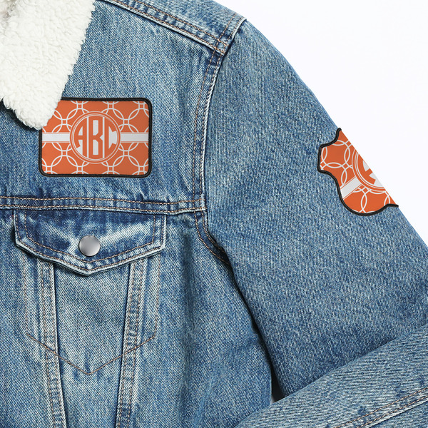 Linked Circles Patches Lifestyle Jean Jacket Detail