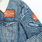 Linked Circles Patches Lifestyle Jean Jacket Detail