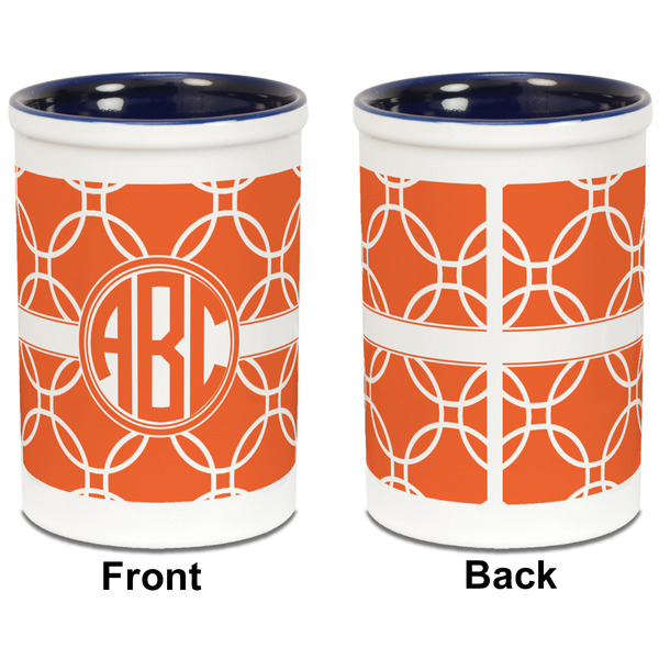 Linked Circles Pencil Holder - Blue - approval