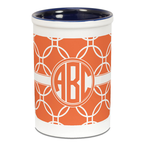 Linked Circles Pencil Holder - Blue