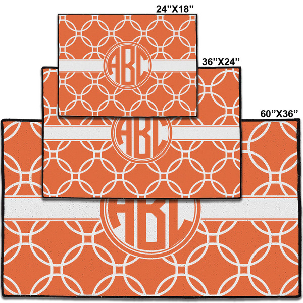 Linked Circles Personalized Door Mat - Group Parent IMF