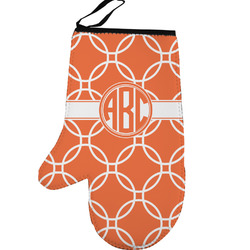 Linked Circles Left Oven Mitt (Personalized)