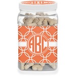 Linked Circles Dog Treat Jar (Personalized)
