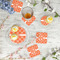 Linked Circles Plastic Party Appetizer & Dessert Plates - In Context