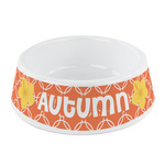 Linked Circles Plastic Dog Bowl - Small (Personalized)