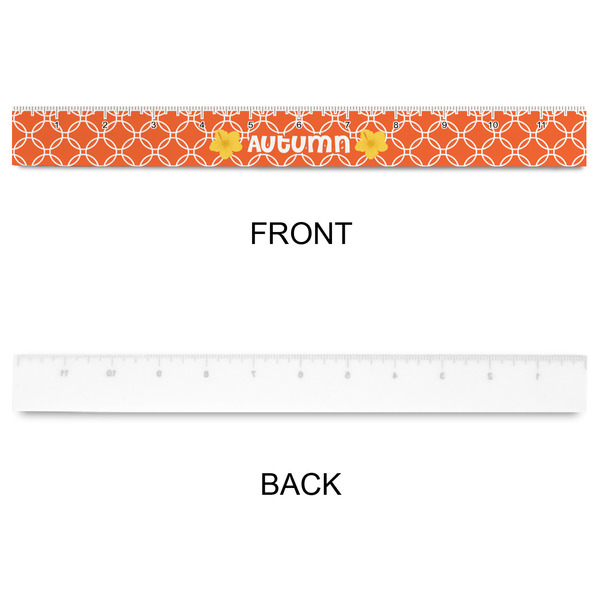 Linked Circles Plastic Ruler - 12" - APPROVAL