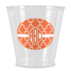 Linked Circles Plastic Shot Glass (Personalized)