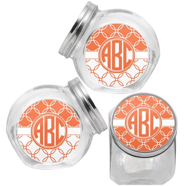 Linked Circles Puppy Treat Jar - Top Left Right