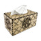 Linked Circles Rectangle Tissue Box Covers - Wood - with tissue