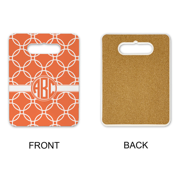 Linked Circles Rectangle Trivet with Handle - APPROVAL