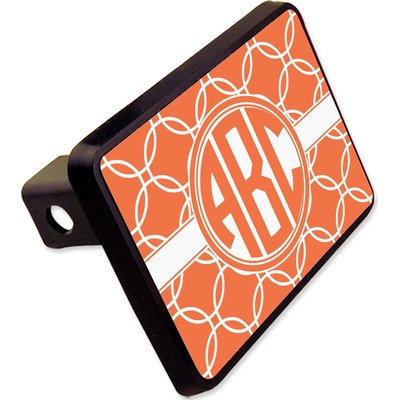 Linked Circles Rectangular Trailer Hitch Cover - 2" (Personalized)