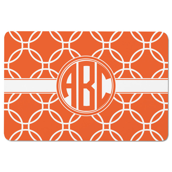 Linked Circles Rectangular Fridge Magnet - FRONT