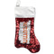 Linked Circles Red Sequin Stocking - Front