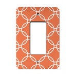 Linked Circles Rocker Style Light Switch Cover - Single Switch