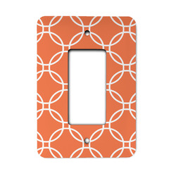 Linked Circles Rocker Style Light Switch Cover