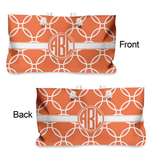 Linked Circles Large Rope Tote - From & Back View