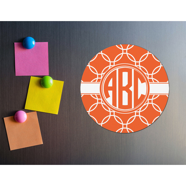 Linked Circles Round Fridge Magnet - LIFESTYLE