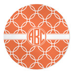 Linked Circles 5' Round Indoor Area Rug (Personalized)