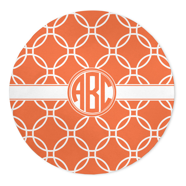 Custom Linked Circles 5' Round Indoor Area Rug (Personalized)