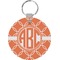 Linked Circles Round Keychain (Personalized)